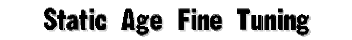 Static Age Fine Tuning font